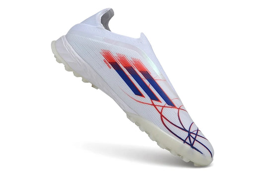 Soccer Cleats Adidas F50 Elite White Red Lines Turf
