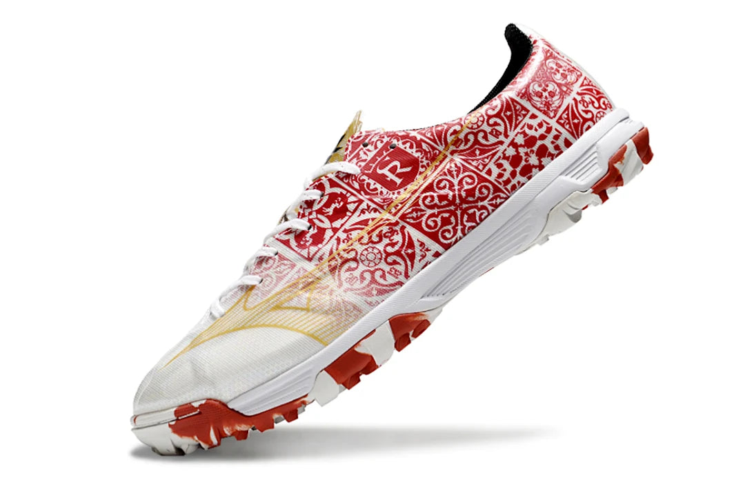 Soccer Cleats Mizuno Alpha White & Red Turf