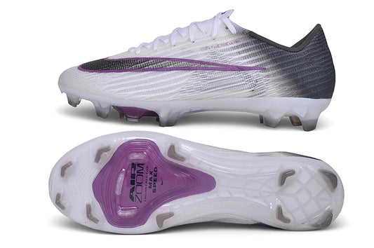 Soccer Cleats Nike Mercurial Vapor 17 Elite White & Purple Black Fade FG