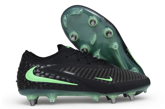 Soccer Cleats Nike Phantom GX III Elite Black & Green Low Cut FG