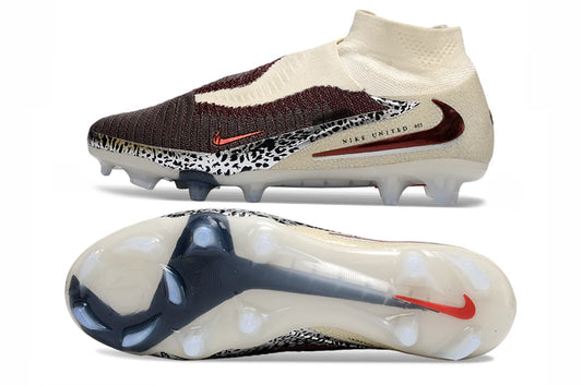Soccer Cleats Nike Phantom GX III Elite Brown Cream Leopard FG