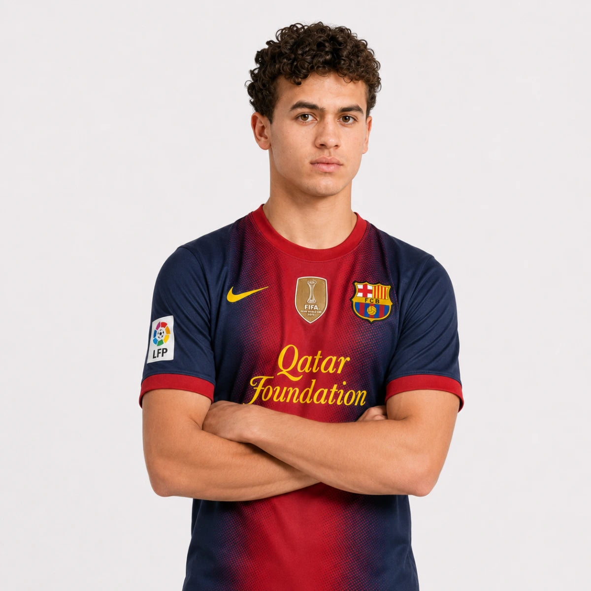 Jersey Barcelona Home Retro 2012-13 - World Champions 2011