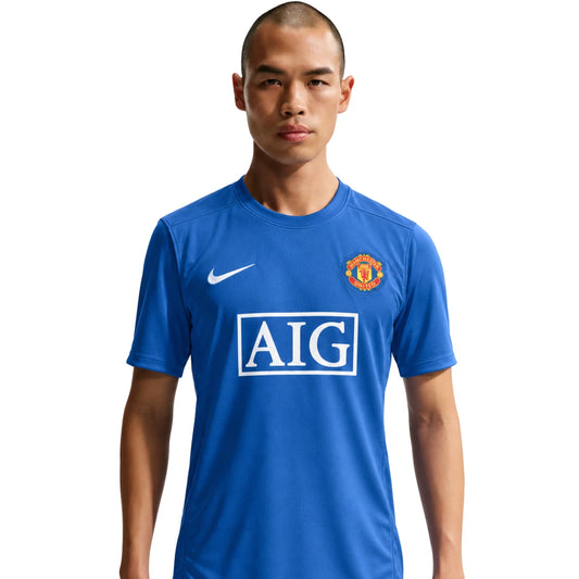 Jersey Manchester United Away Retro 2007-08 - Blue