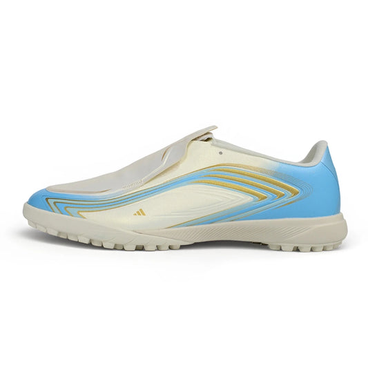 Soccer Cleats Adidas F50 Elite White & Blue Cream Sky Turf