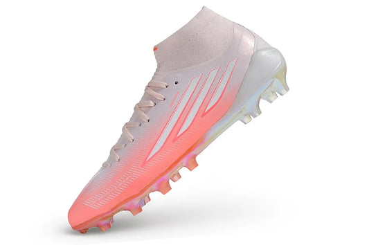 Soccer Cleats Adidas F50 Elite White & Pink High Collar FG