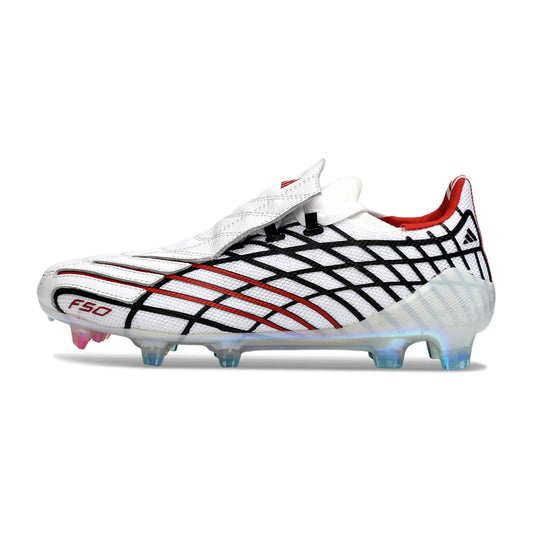 Soccer Cleats Adidas F50 Elite White Black Red Net FG