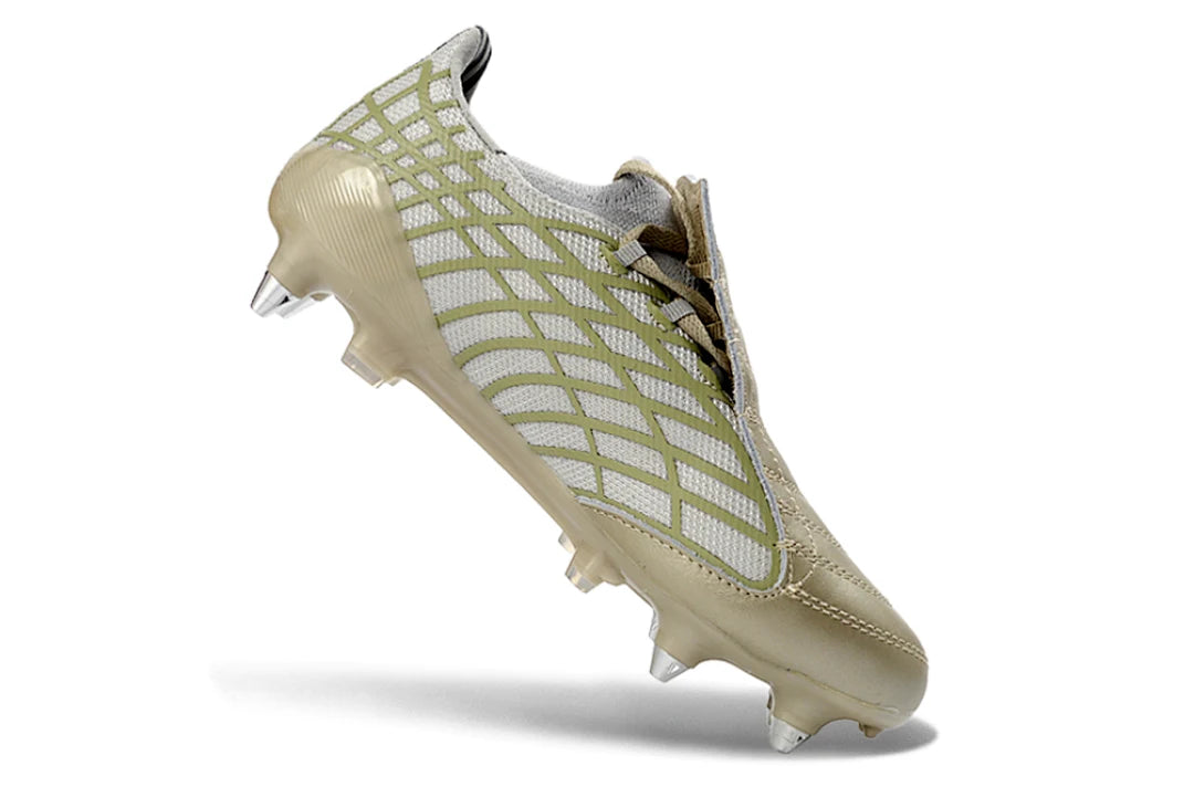 Soccer Cleats Adidas F50 Elite White Gold Pattern FG