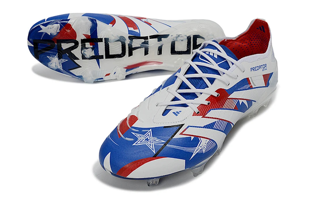 Soccer Cleats Adidas Predator 25 Elite White & Blue FG