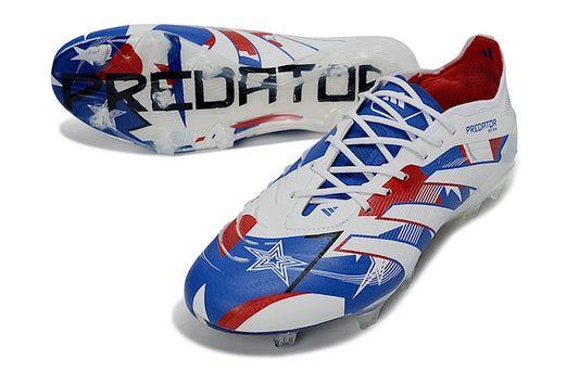 Soccer Cleats Adidas Predator 25 Elite White & Blue FG