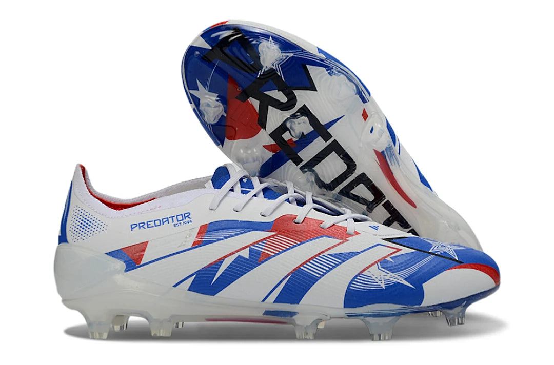 Soccer Cleats Adidas Predator 25 Elite White & Blue FG