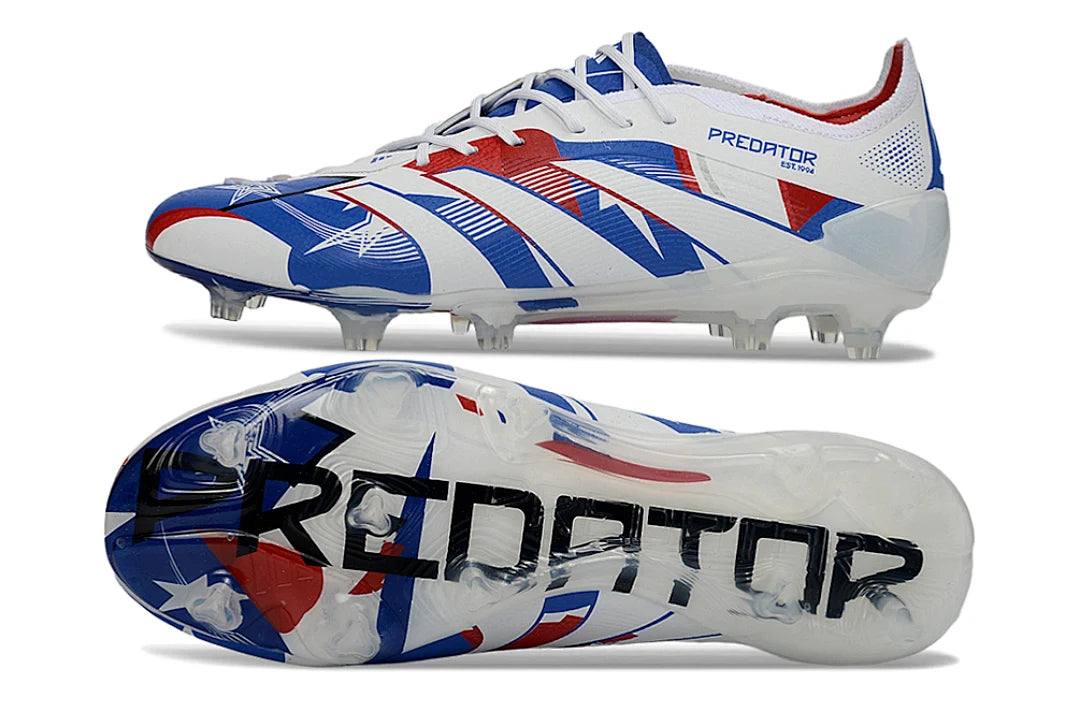 Soccer Cleats Adidas Predator 25 Elite White & Blue FG