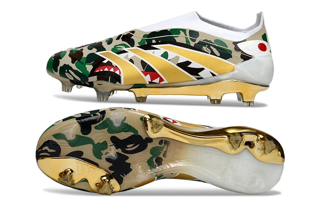 Soccer Cleats Adidas Predator 25 Elite White & Gold FG