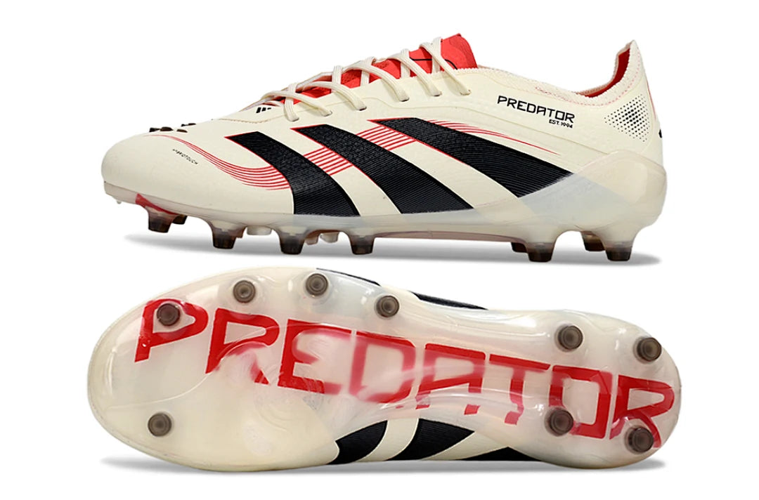 Soccer Cleats Adidas Predator 25 Elite White & Red FG