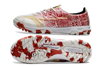 Soccer Cleats Mizuno Alpha White & Red Turf