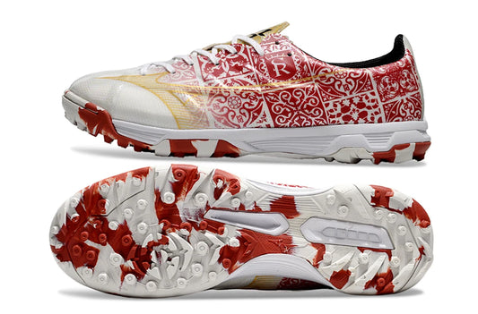 Soccer Cleats Mizuno Alpha White & Red Turf