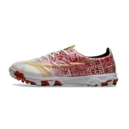 Soccer Cleats Mizuno Alpha White & Red Turf