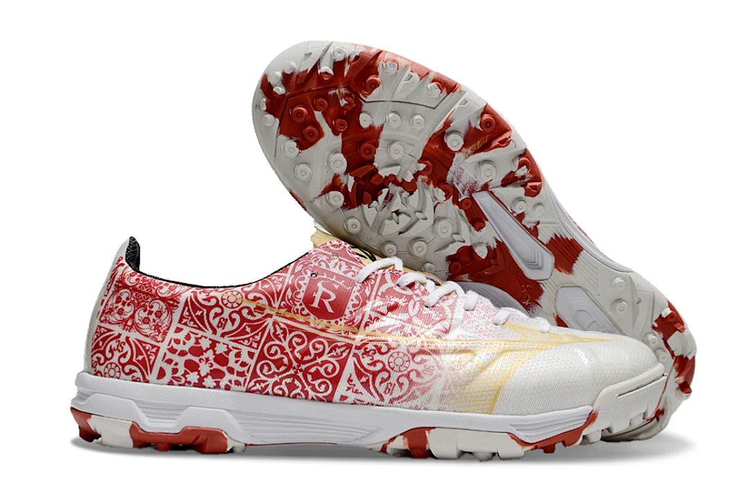 Soccer Cleats Mizuno Alpha White & Red Turf