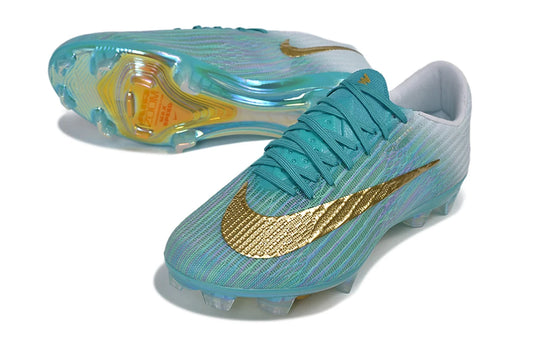Soccer Cleats Nike Mercurial Vapor 17 Elite White & Blue Teal Fade FG