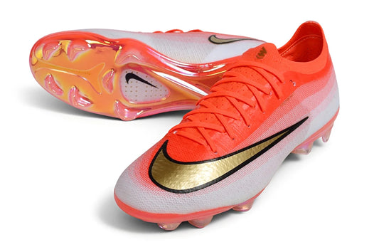 Soccer Cleats Nike Mercurial Vapor 17 Elite White & Orange FG
