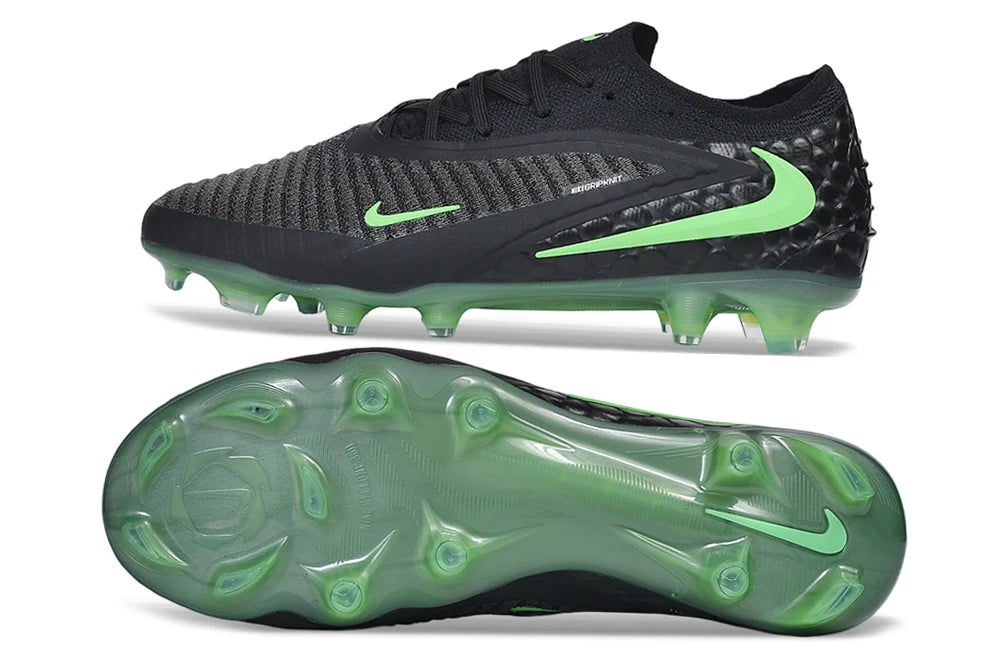 Soccer Cleats Nike Phantom GX III Elite Black & Green Soft Ground FG