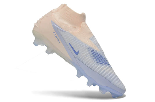 Soccer Cleats Nike Phantom GX III Elite Blue Peach High Collar FG