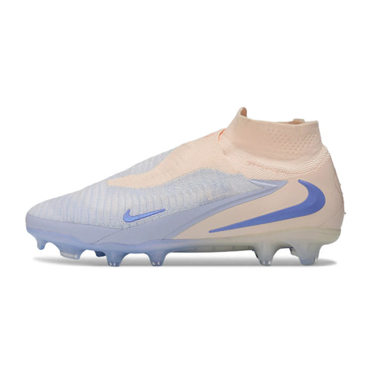 Soccer Cleats Nike Phantom GX III Elite Blue Peach High Collar FG