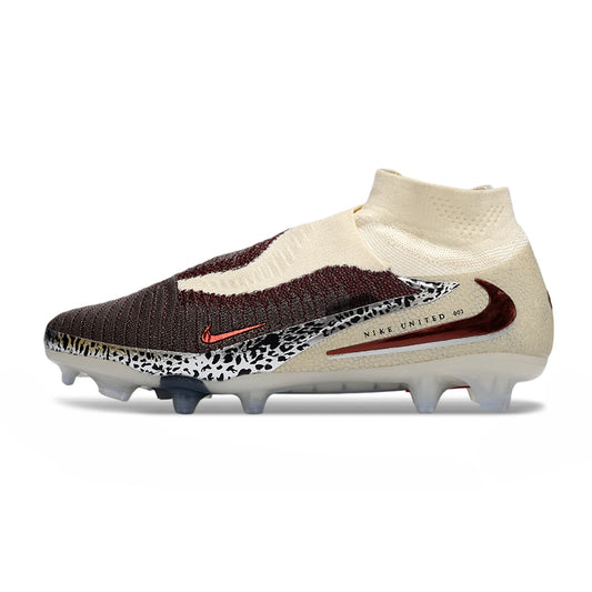 Soccer Cleats Nike Phantom GX III Elite Brown Cream Leopard FG