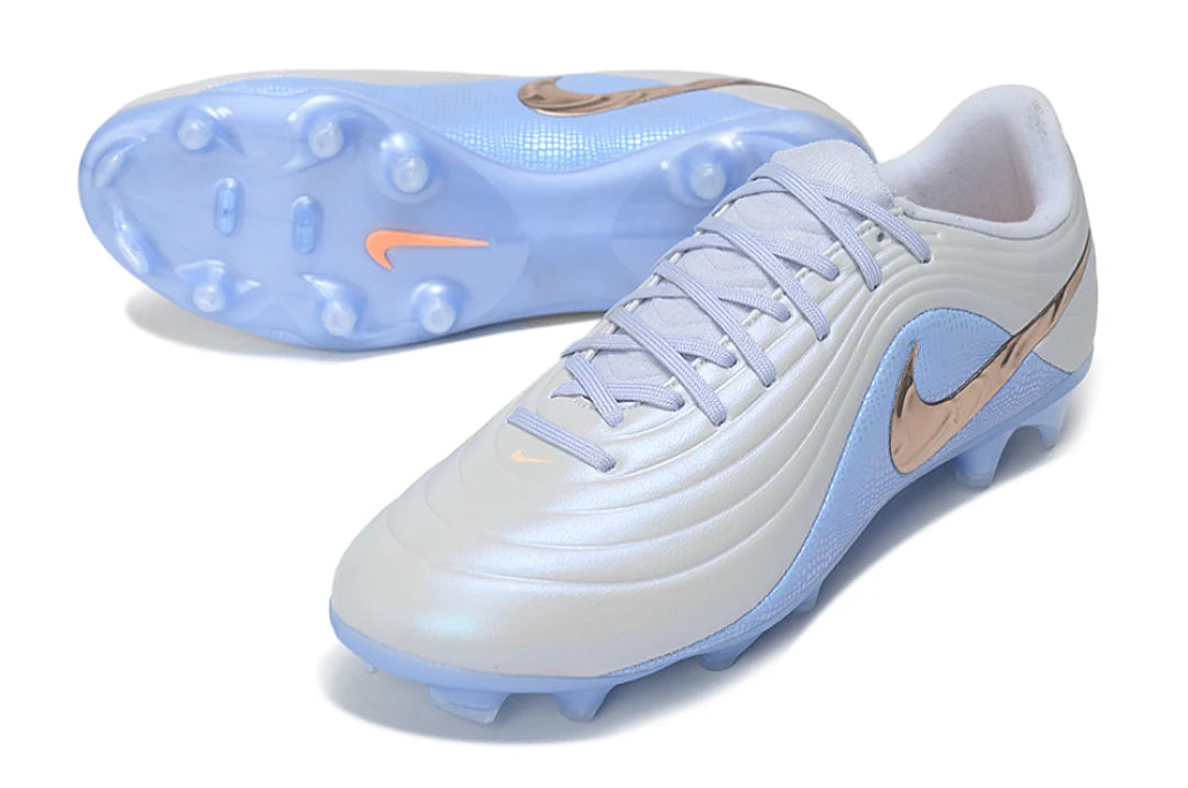 Soccer Cleats Nike Tiempo Legend 11 White & Blue FG