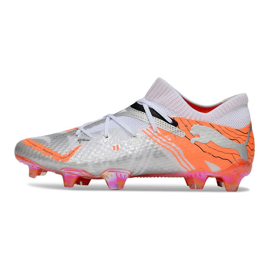 Soccer Cleats Puma Future 7 Ultra White & Orange FG