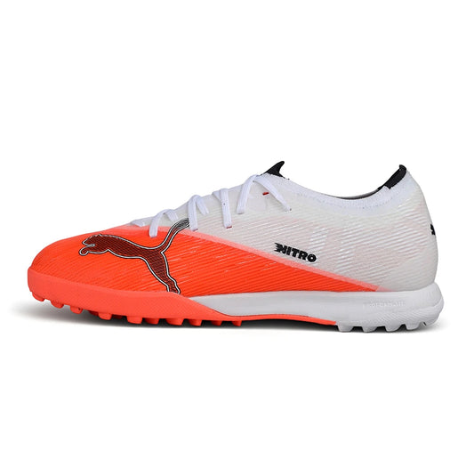 Soccer Cleats Puma Future 7 Ultra White & Orange Turf